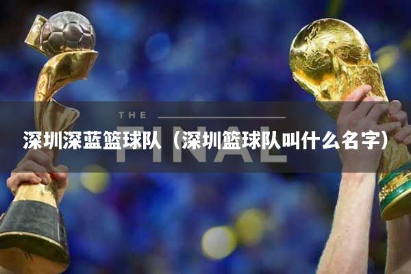 深圳深蓝篮球队（深圳篮球队叫什么名字）